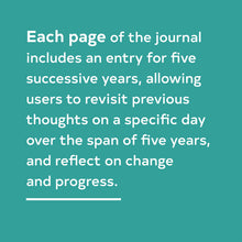 Load image into Gallery viewer, One Line A Day: A Five-Year Memory Book (5 Year Journal, Daily Journal, Yearly Journal, Memory Journal)