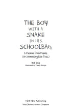 Load image into Gallery viewer, The Boy with a Snake in his Schoolbag (International Edition) by Bob Ong