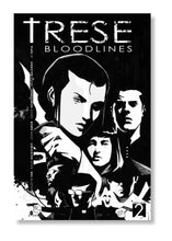 Load image into Gallery viewer, Comic book cover titled 'Trese Bloodlines' with black and white illustration of characters on a dark background.
