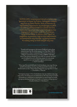 Load image into Gallery viewer, Back cover of a book with text and a barcode on a dark background
